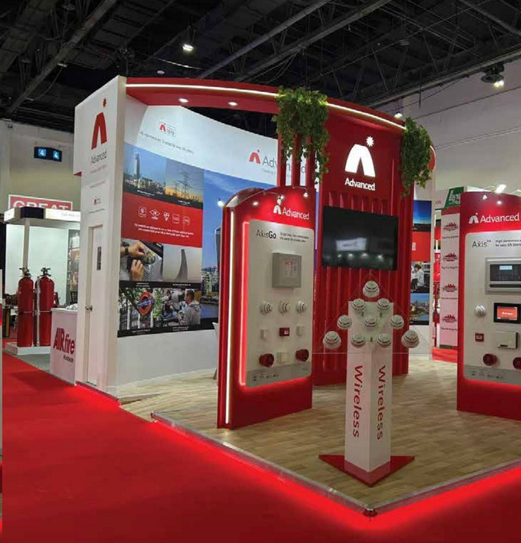 Booth with red carpet